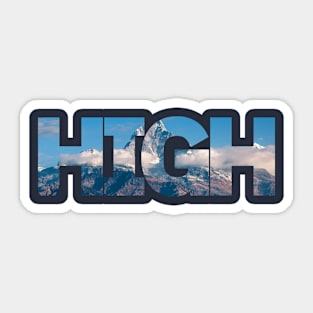 High mountain Sticker